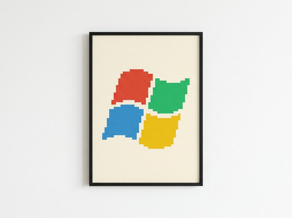 RETRO 1995 WINDOWS // QUADRANT FLAG